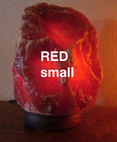RED Natural small Salt Lamp (6-8 lbs)