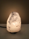 WHITE Natural Small Salt Lamp (3-5lbs)
